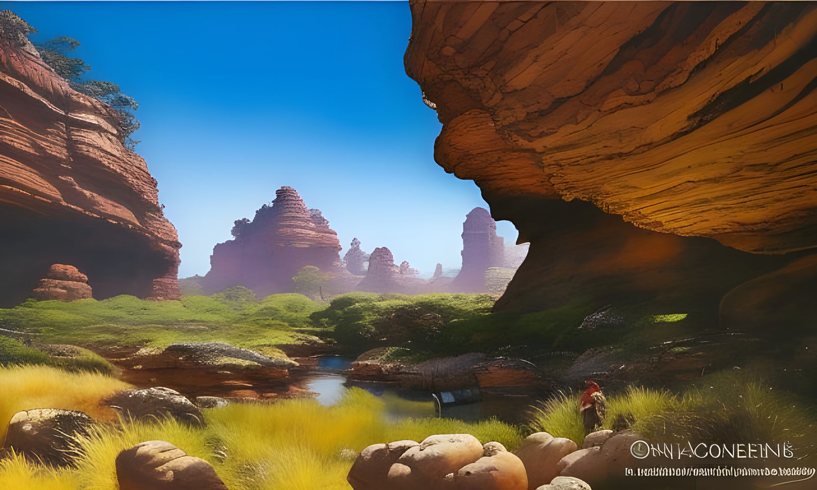 Koonalda Cave Aboriginal Rock Art, Digital Render