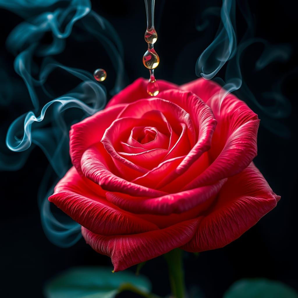 Ethereal Rose in Metallic Gold Dazzle