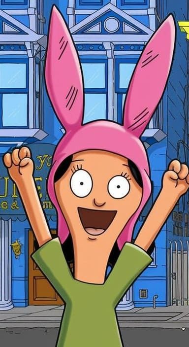 Young Girl with Attitude in Cartoon Style