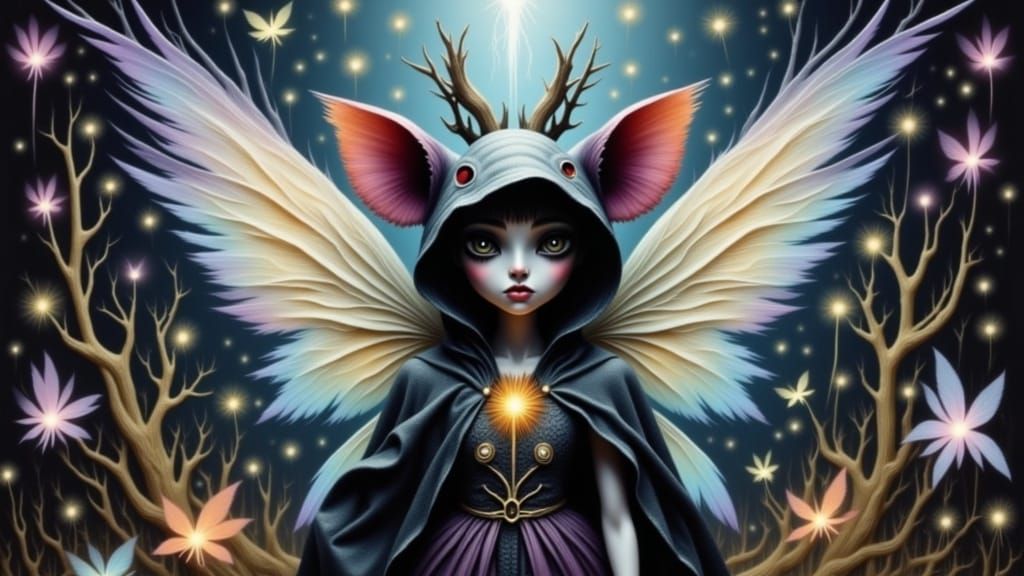 <lora:Psychopomp:1.0> fairy chibi rodent goddess