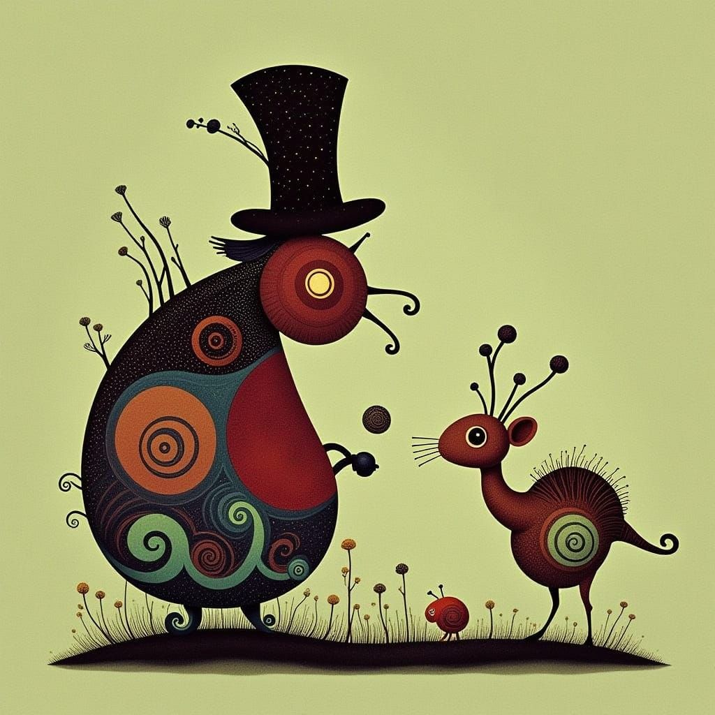 Whimsical Wonderland Characters in Vibrant Color
