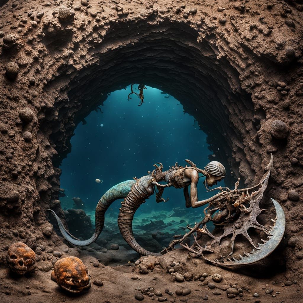 Archeological Find: Moon Shard and Mermaid Fossil