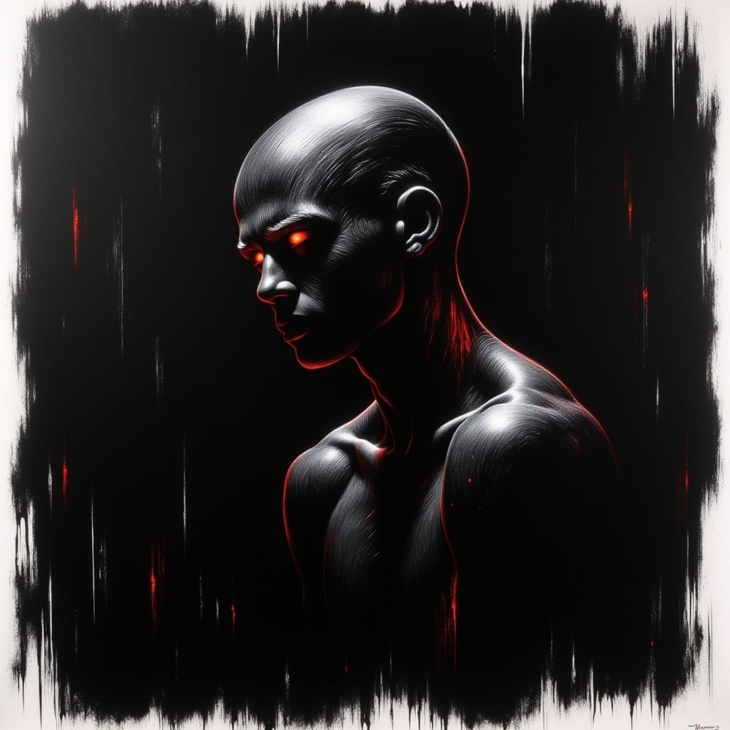 Figure in Darkness: Etching and Expressive Style