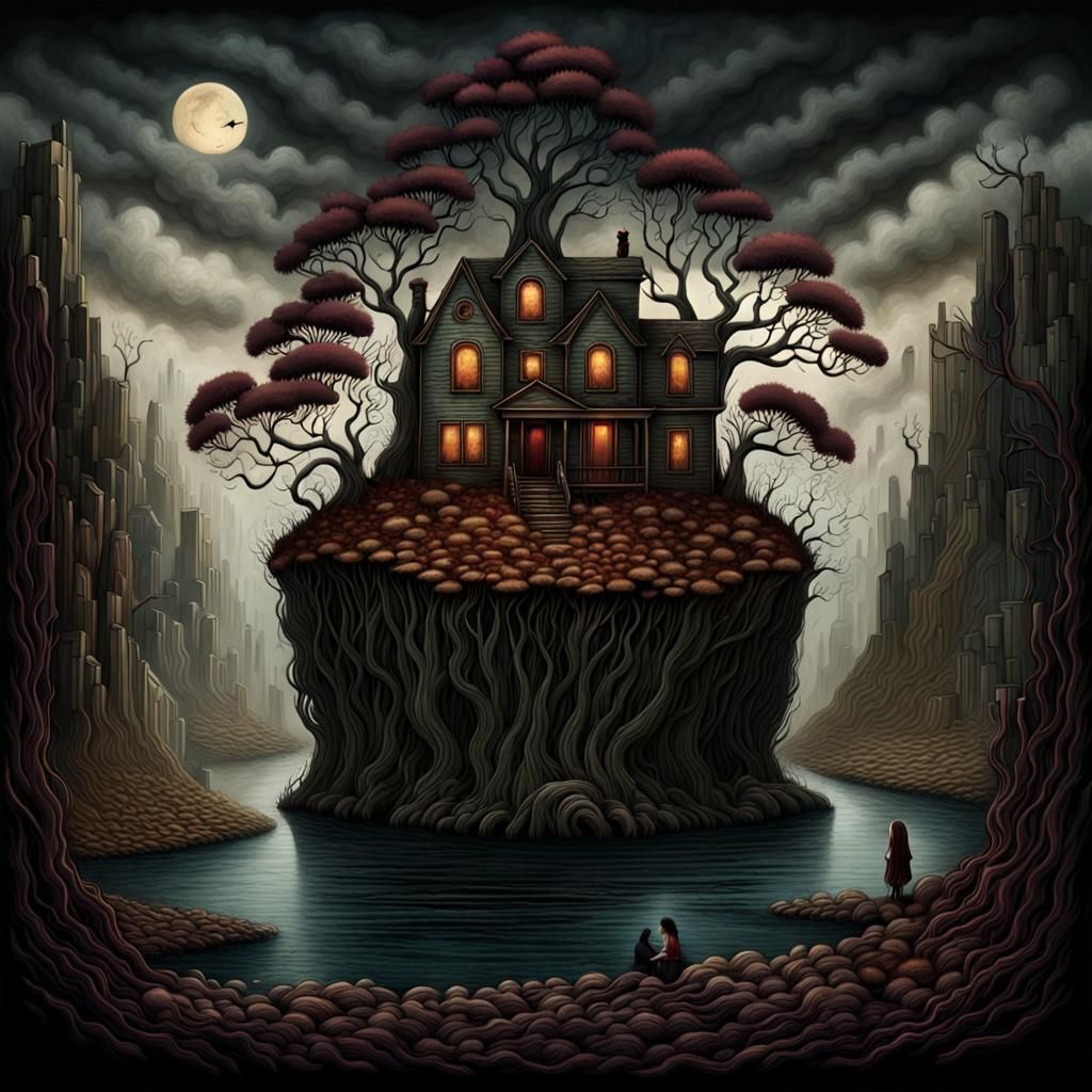 Surreal Anguish: A Digital Matte Painting