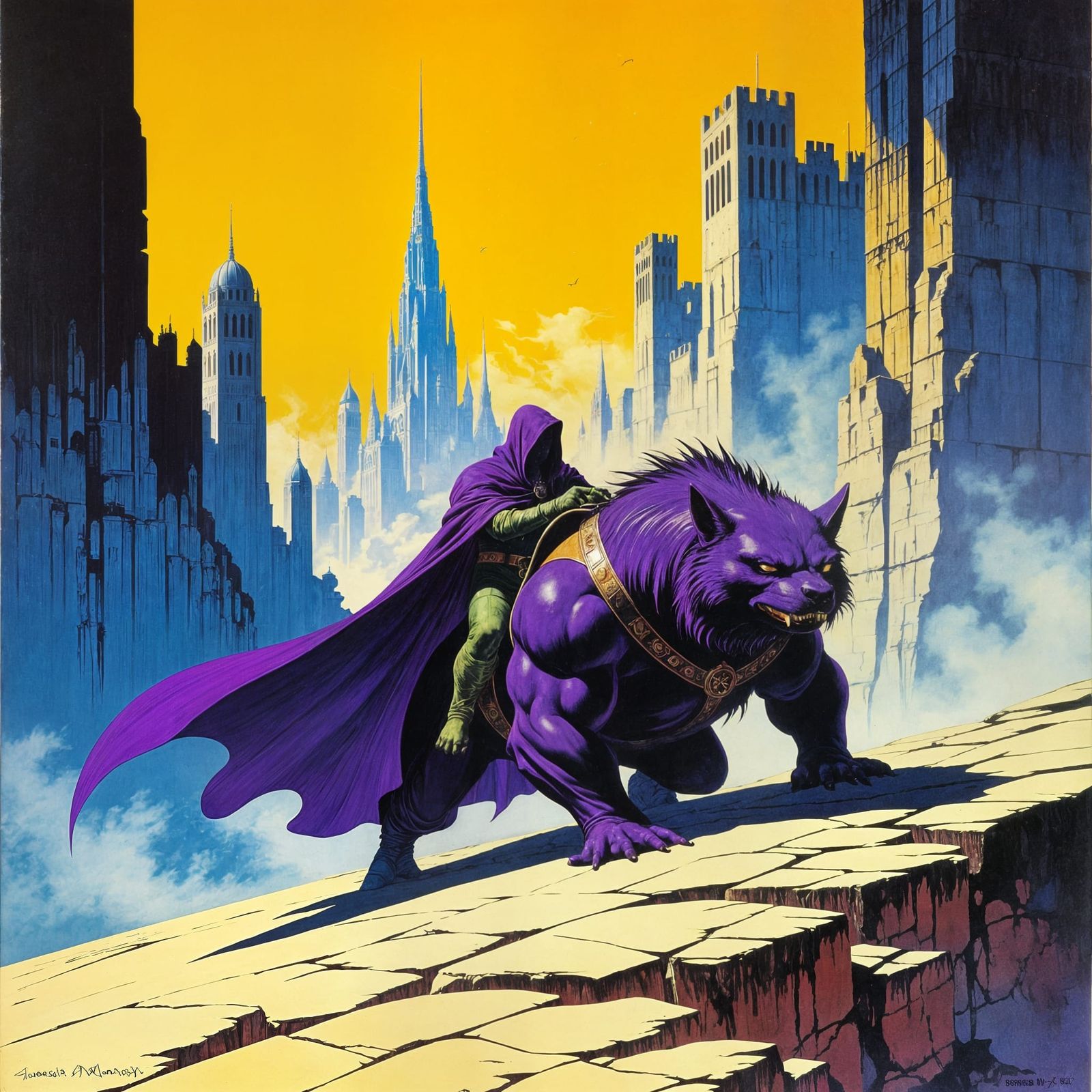 Vintage Pulp Fantasy Art: Splinter Rider