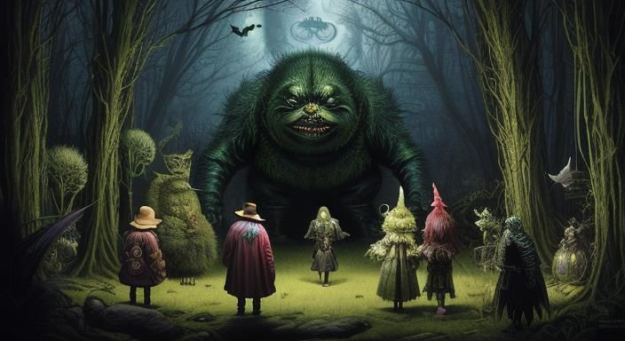 The Exorcist at the Cryptid Museum, Surreal Art