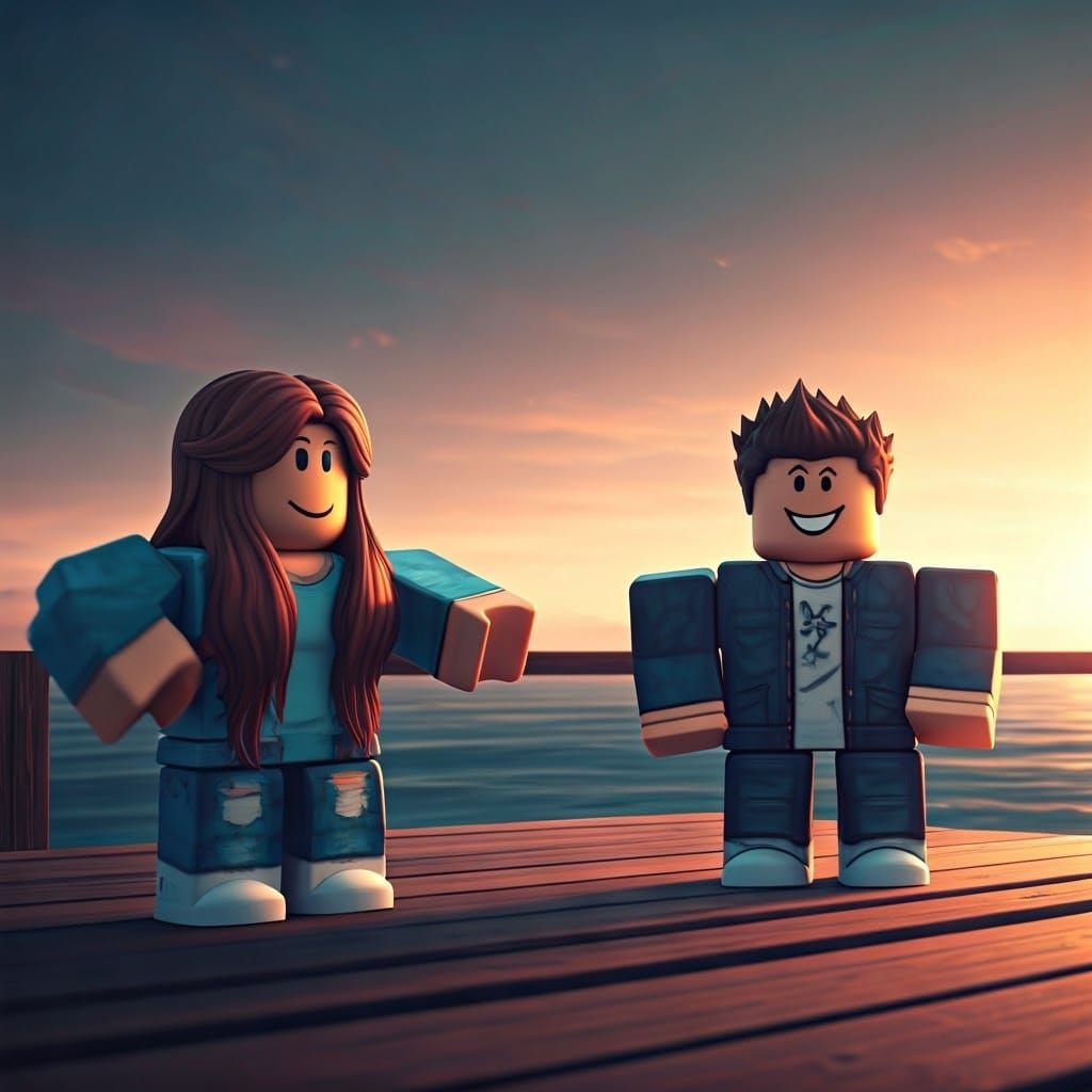 Roblox Characters in Vibrant Outdoor Scene