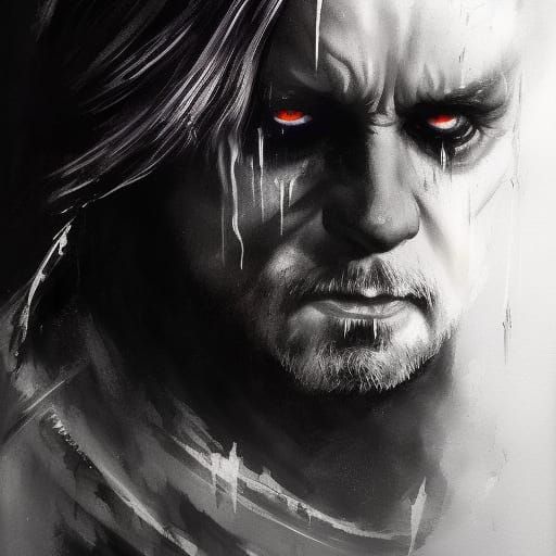 Ethereal Ghost Portrait with Rayonism Influence