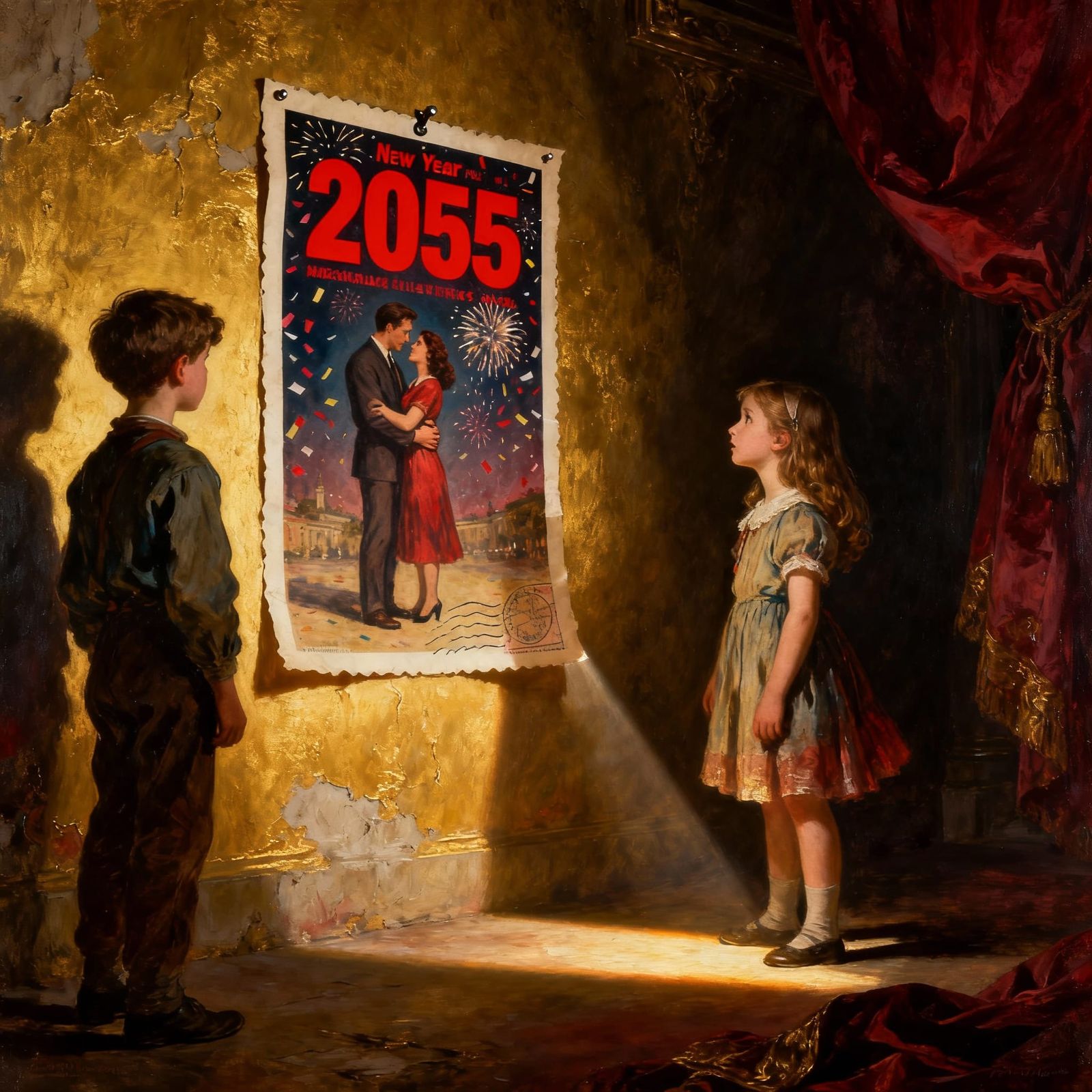 Baroque Style Children Anticipate Future Grandchildren