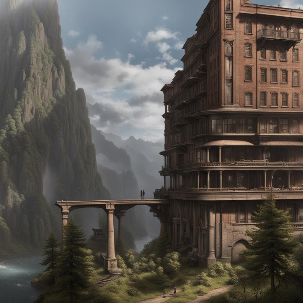 Detailed Matte Painting of Relentless Ambition