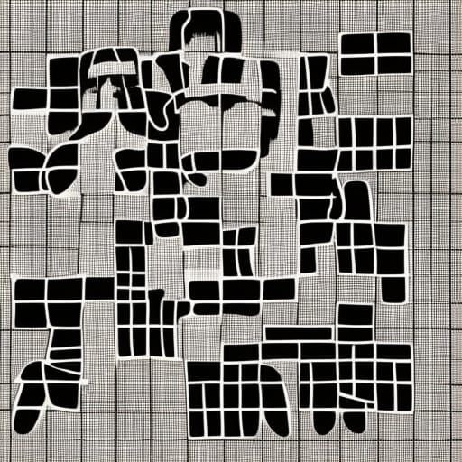 Meditators in Cave: Hyperrealistic Linocut Art