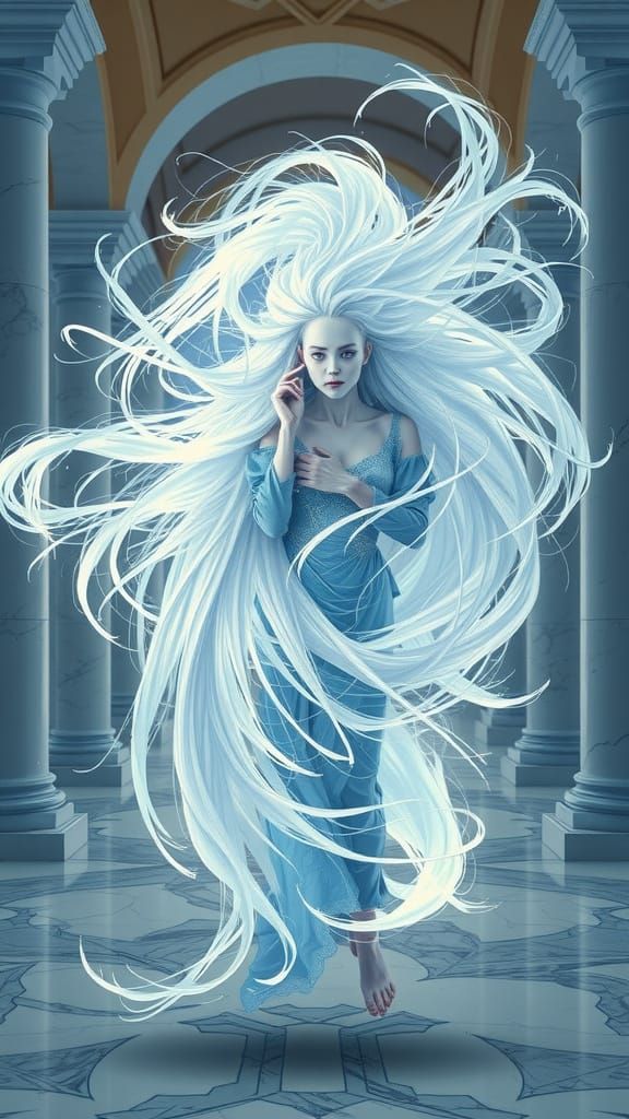 Ethereal Goddess in Celestial Palace