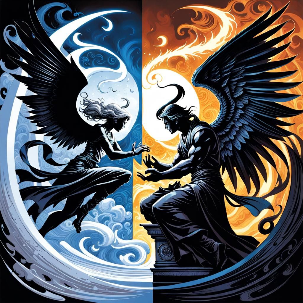 Yin and Yang: Comic Book Art of Duality