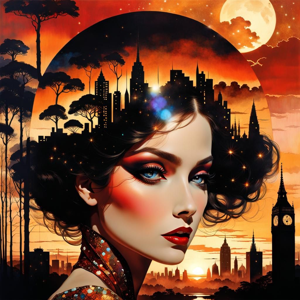 Holographic Encephalopathy in Starry Pulp Art Rebellion