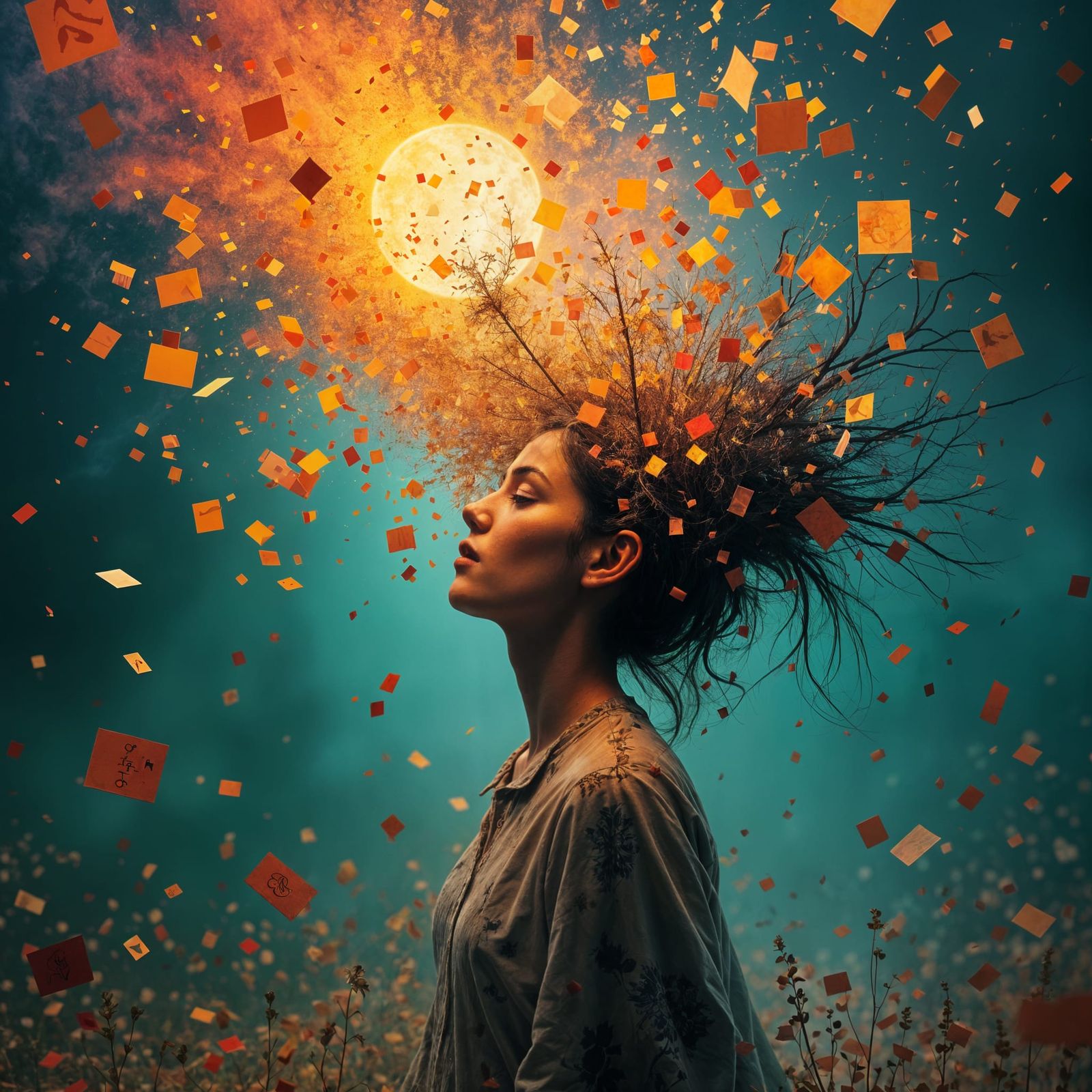 Abstract Visualization of Creativity Inflow