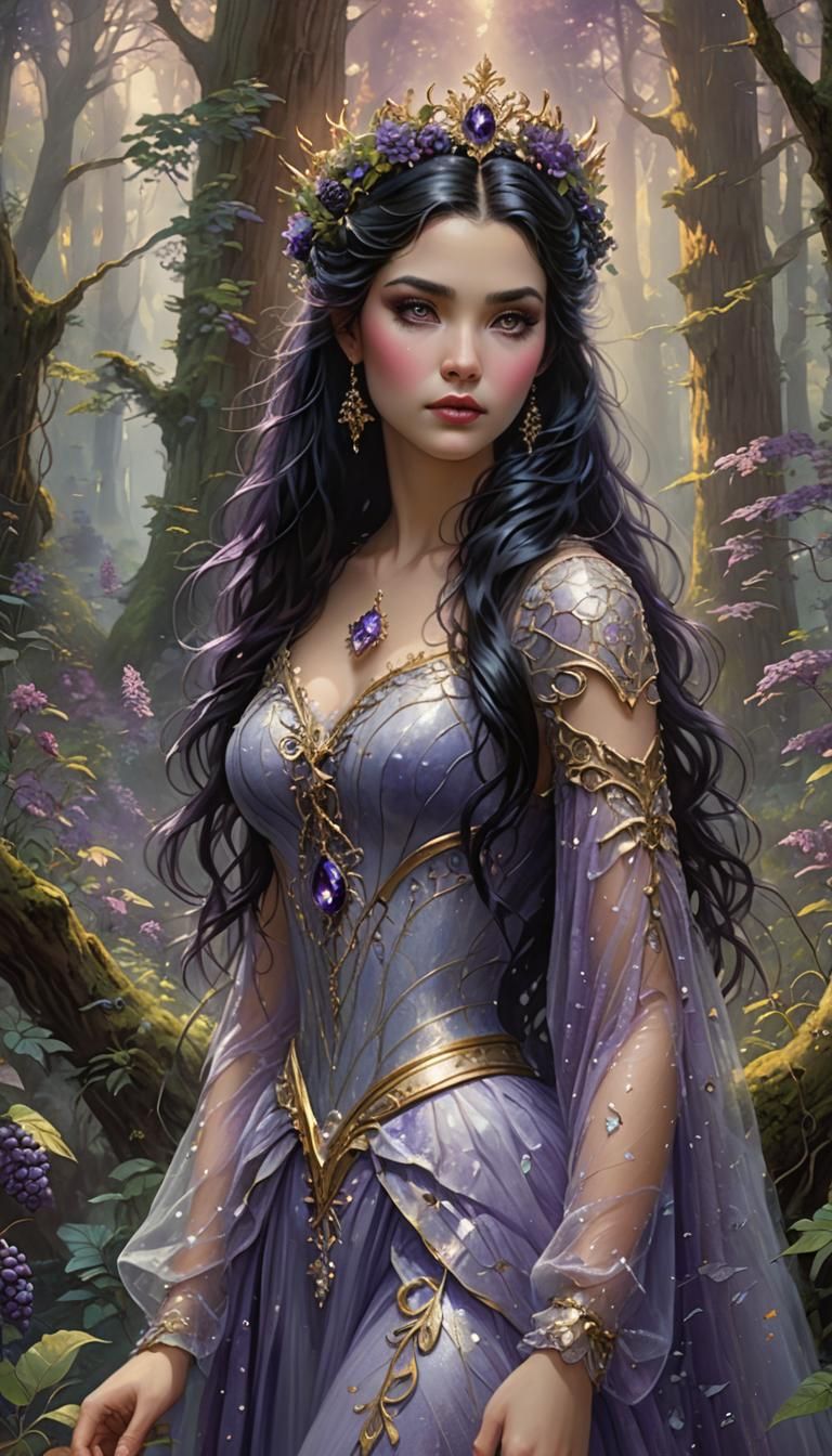 Ethereal Fae Queen in Redwood Forest