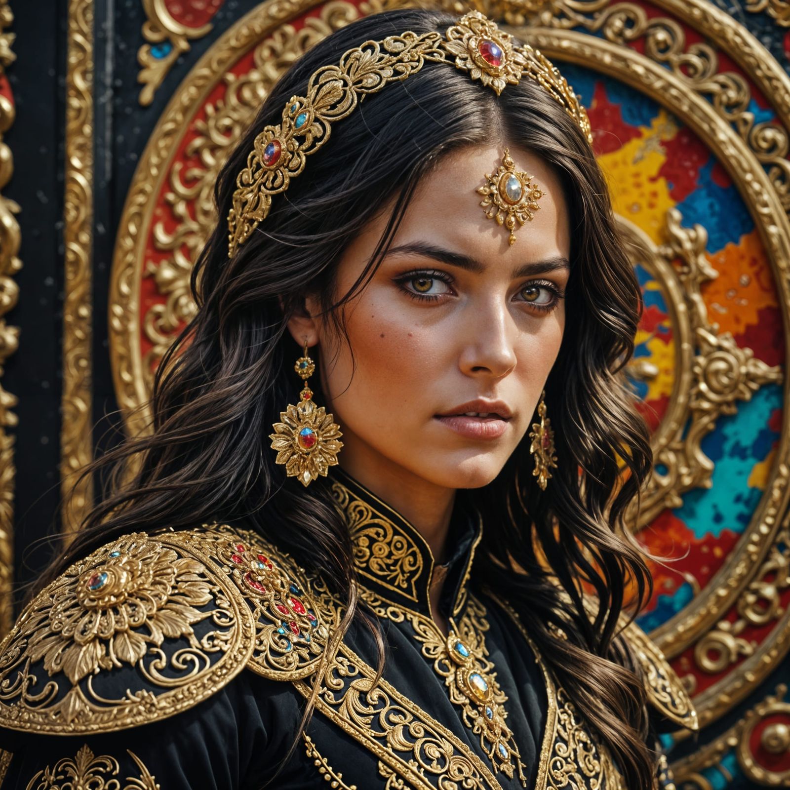 Glamorous Matador in Black and Gold