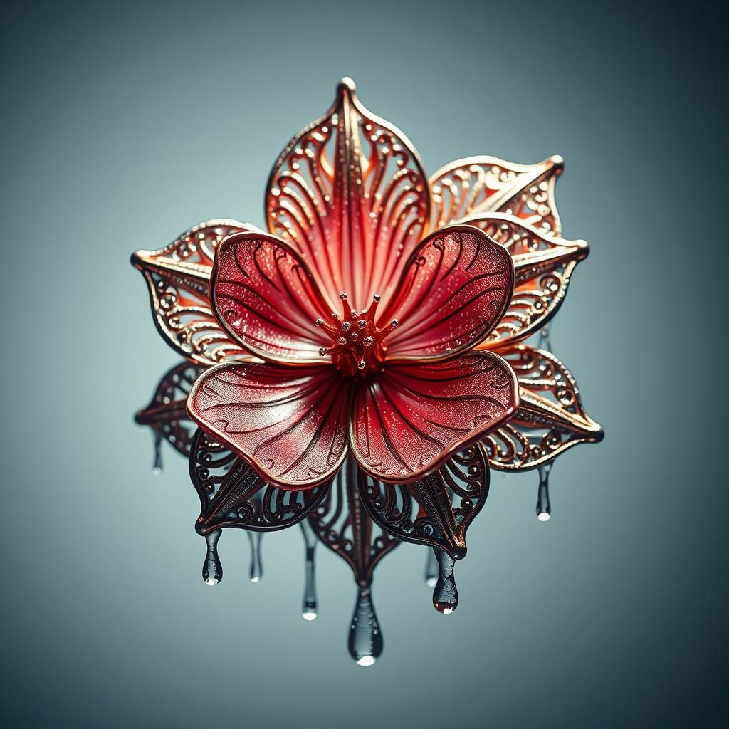 Metal flower