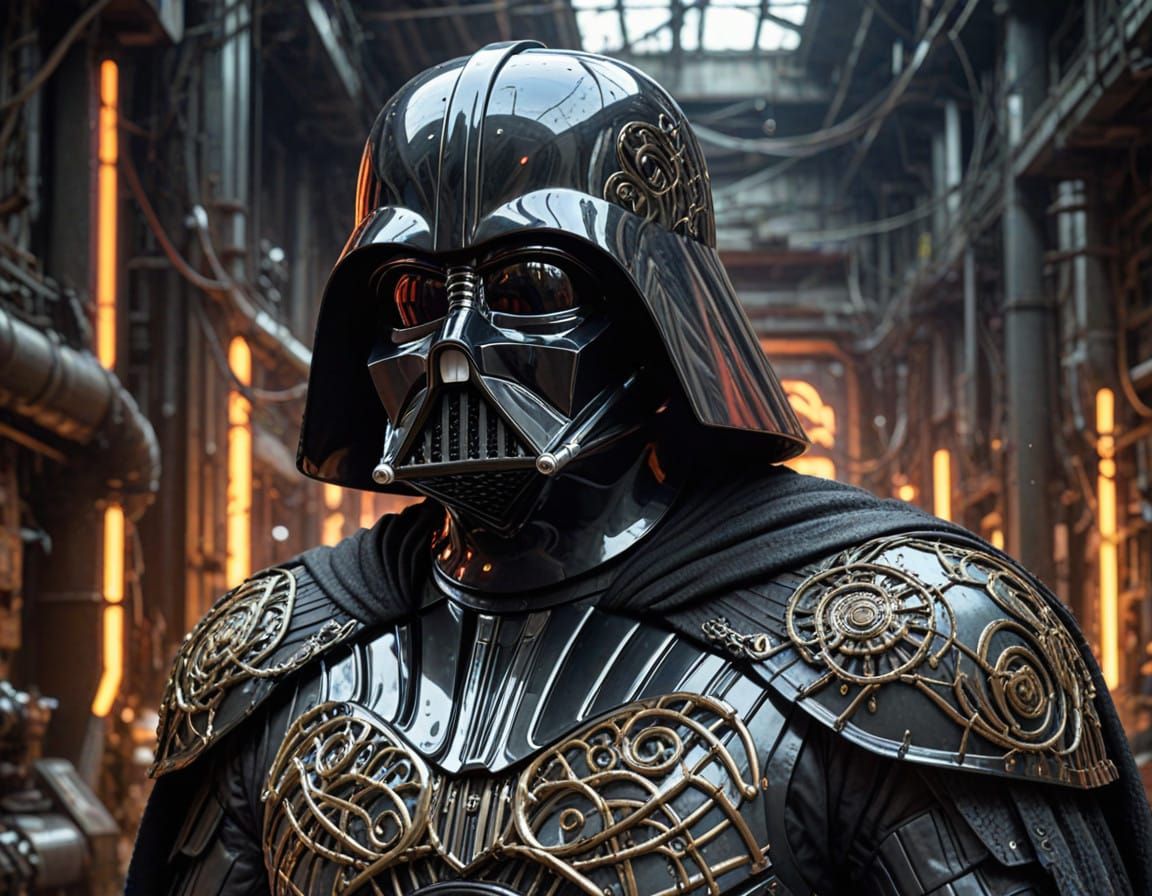 Cyberpunk Sith Lord in Bio-Punk Armor