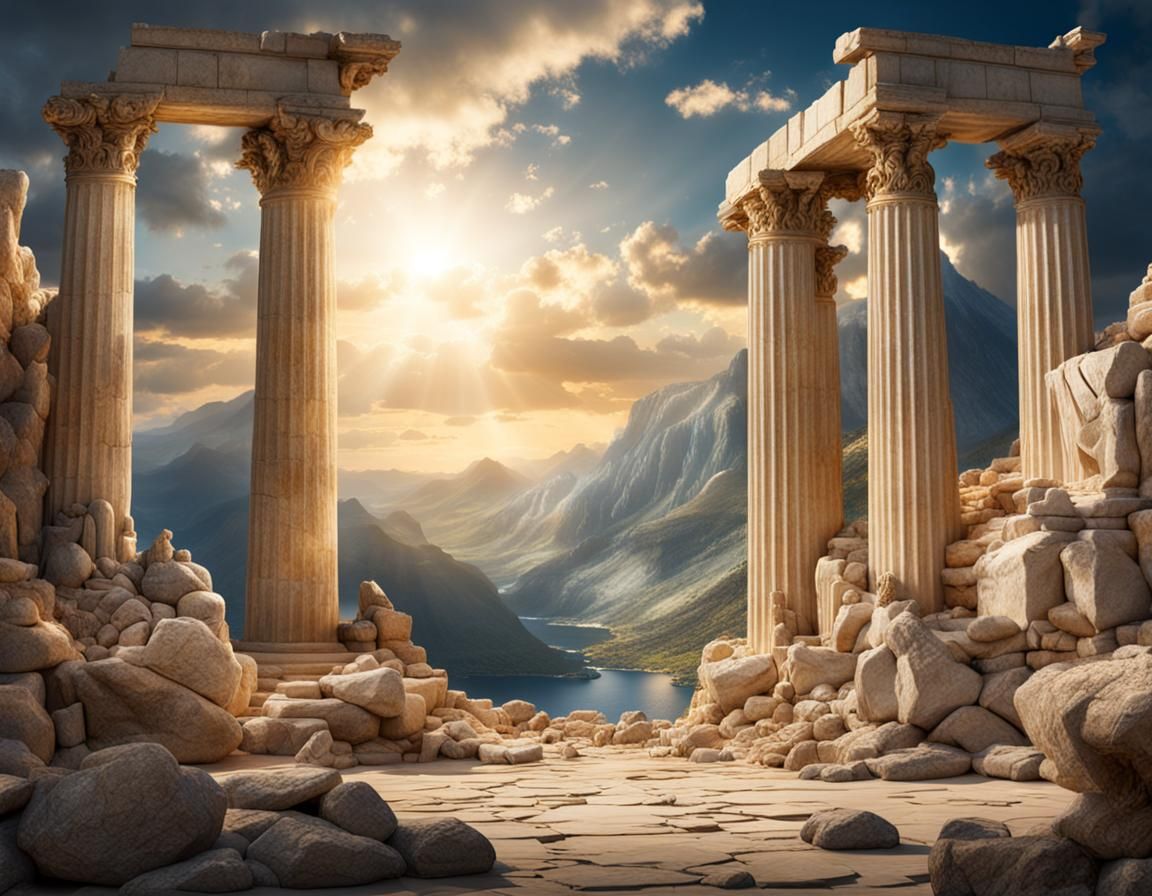 Olympus Gods in Dramatic Digital Representation