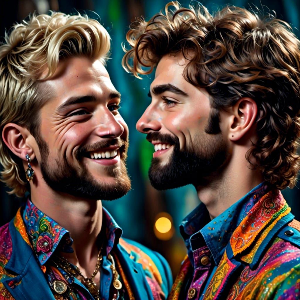 Men in love: In your eyes (your eyes) I see a future bright,...
