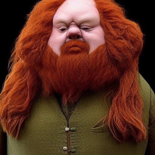 Detailed Painting of Crookshanks the Cat