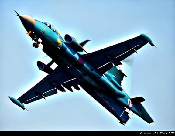 Fighter Plane in Flight