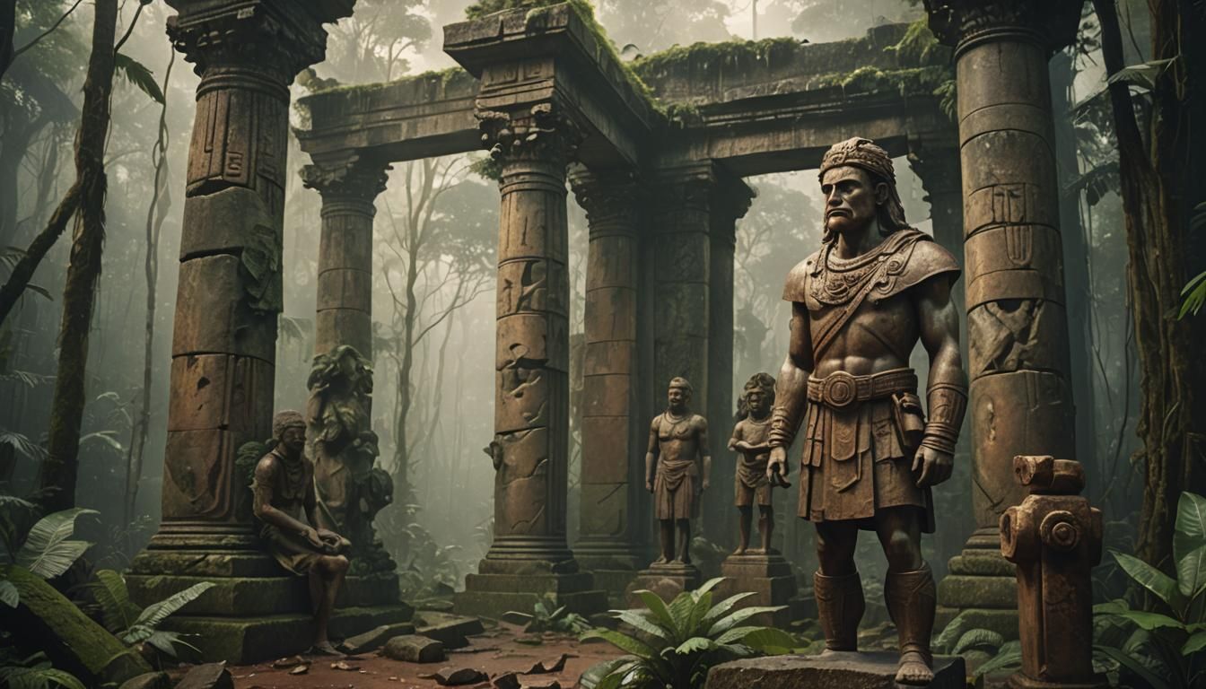 Explorer Discovers Stone Statues in Amazonian Temple
