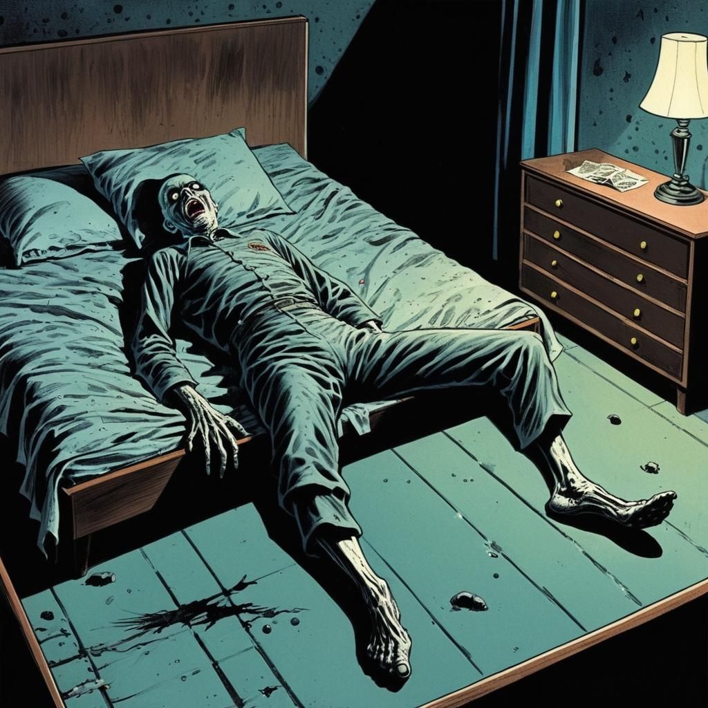 Too Tall For The Futon...and Appears Dead