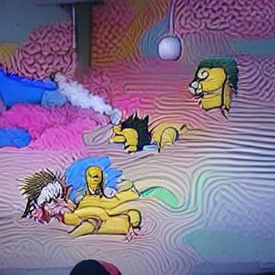 Distorted Simpsons: A Psychedelic Vision