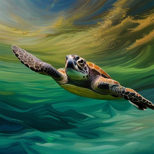 green back turtle