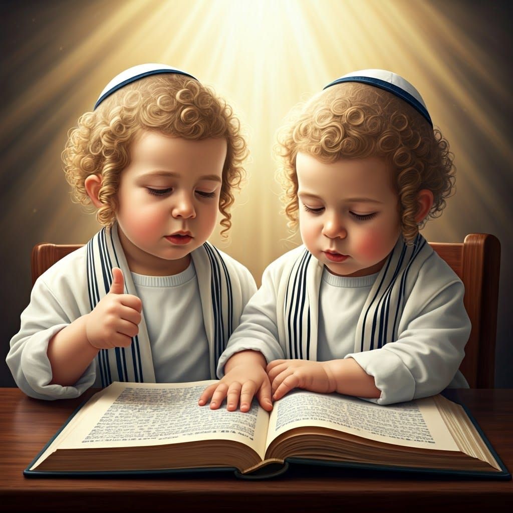 Hasidic Babies Study Torah in Jerusalem
