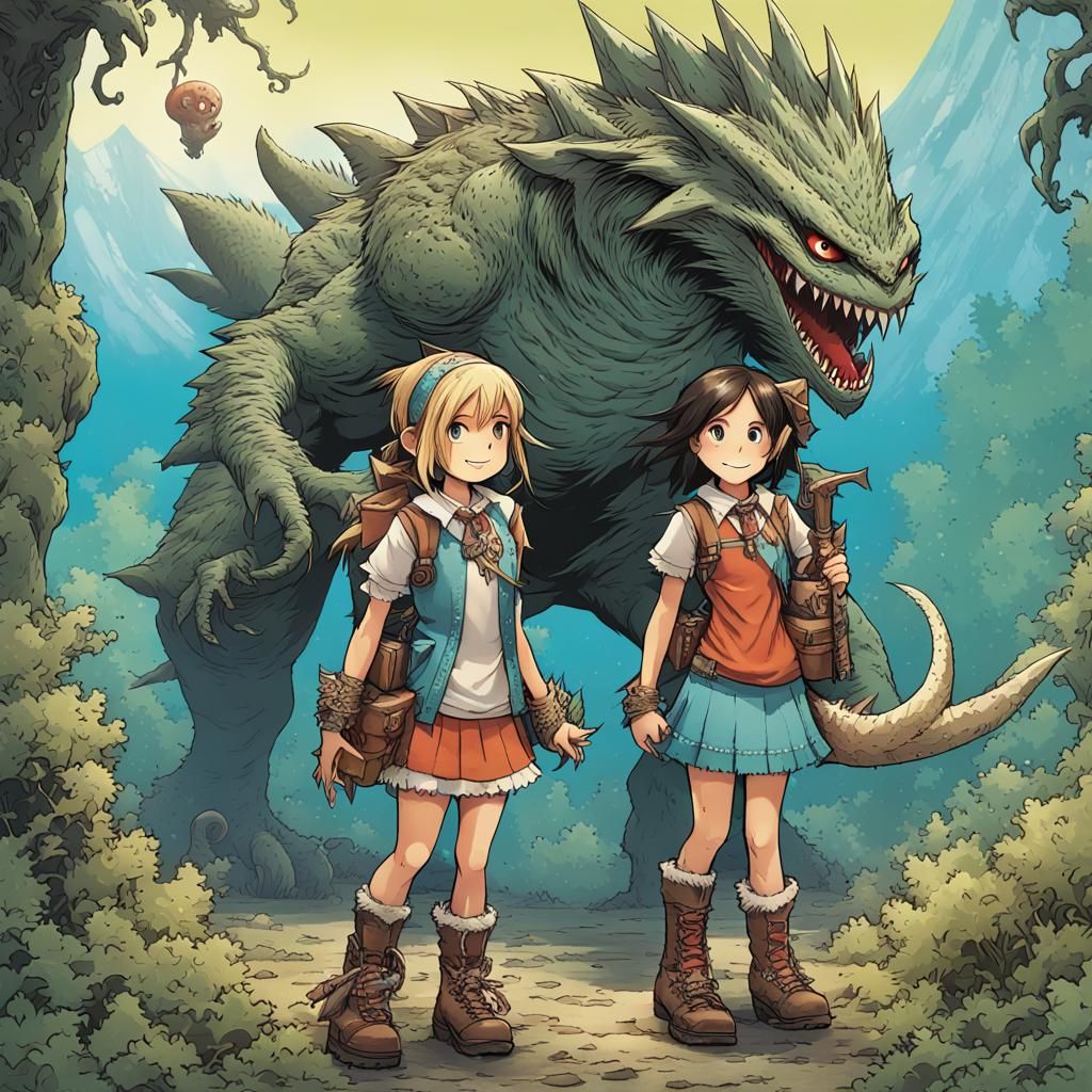 Monster Hunter Girl and Her Secret Monster Friend
