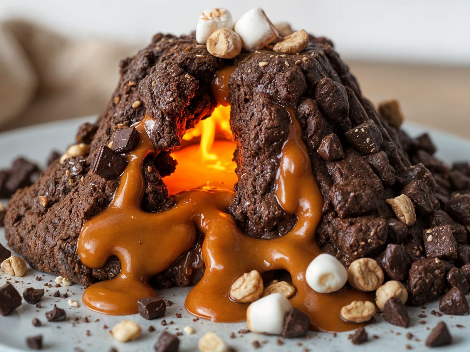 brownie volcano