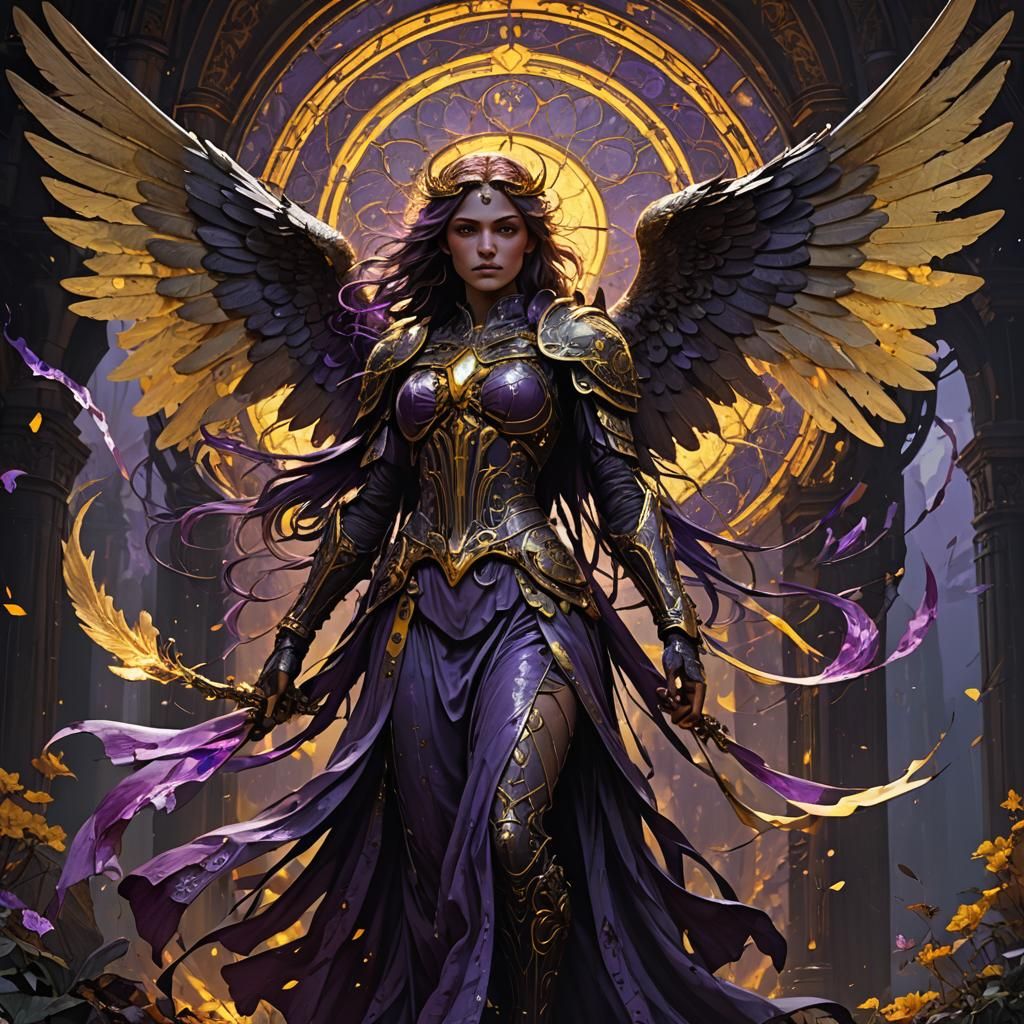 Dark Angel Concept Art in Deep Color