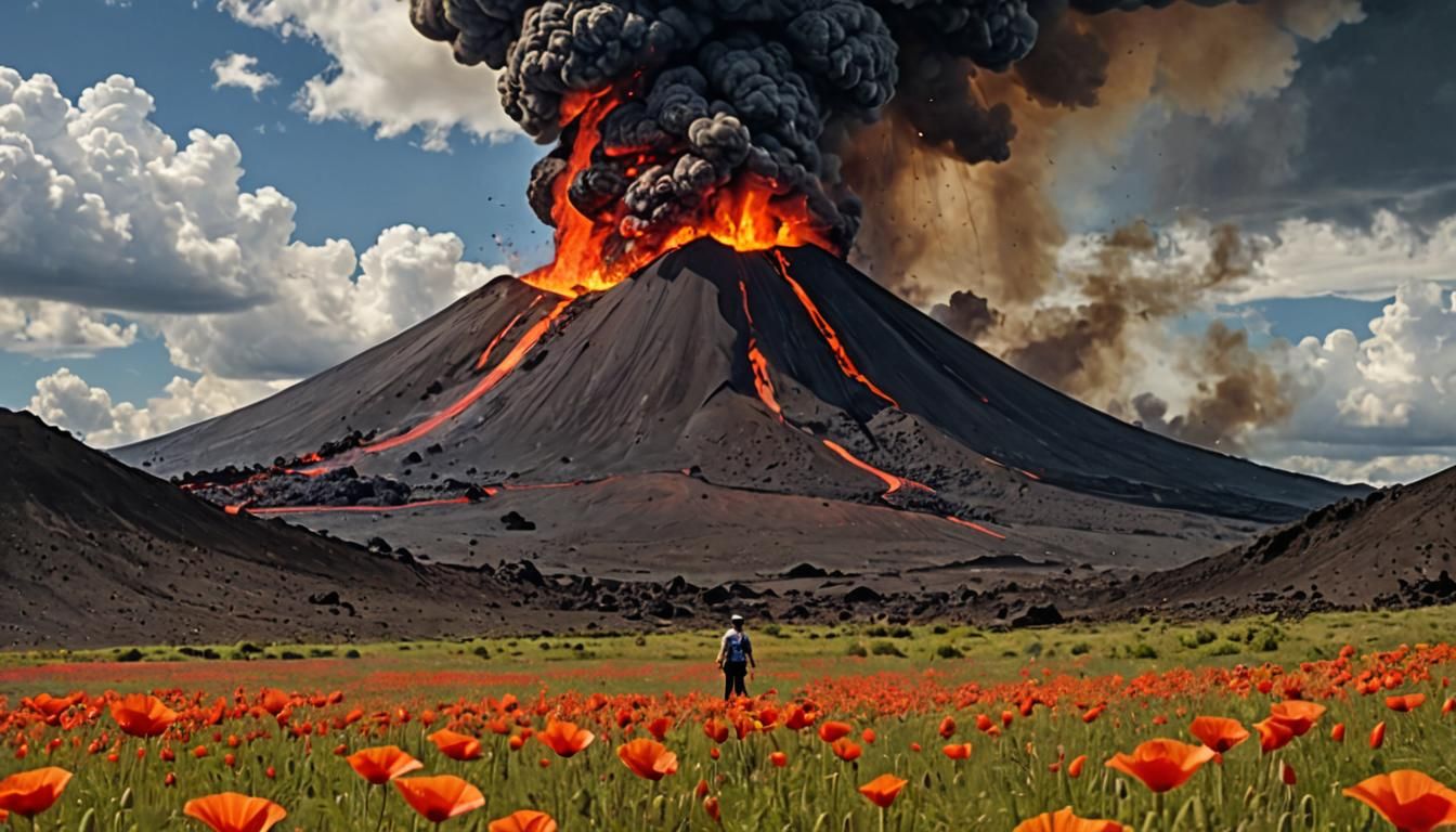 Ethereal Beauty Before Volcanic Eruption