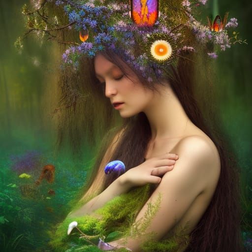 Biophilic Dreamscape Photography with Dark Witch