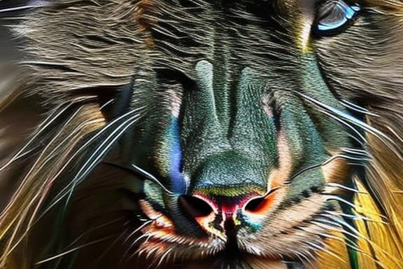 Hyperrealistic Lamb Transforms to Lion