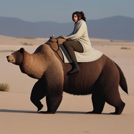 Bear Camel Hybrid Generated by AI