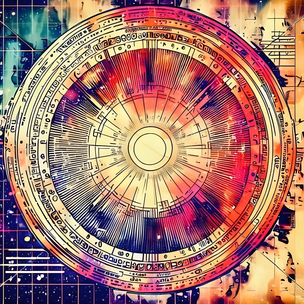 Abstract Blend of Incandescent Colors and Shapes