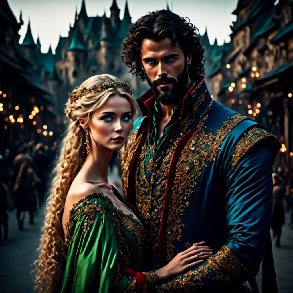 Romantic Embrace Between a Man and Woman