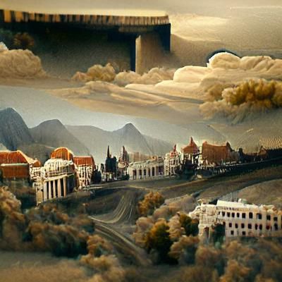1920s Style Detailed Matte Painting