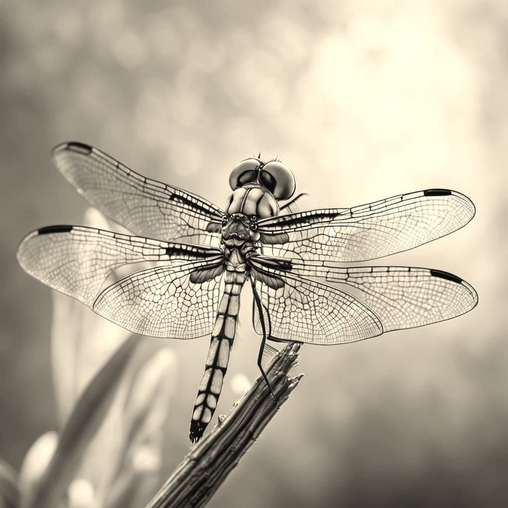 Dragonfly Wings Macro: Detailed Close-Up