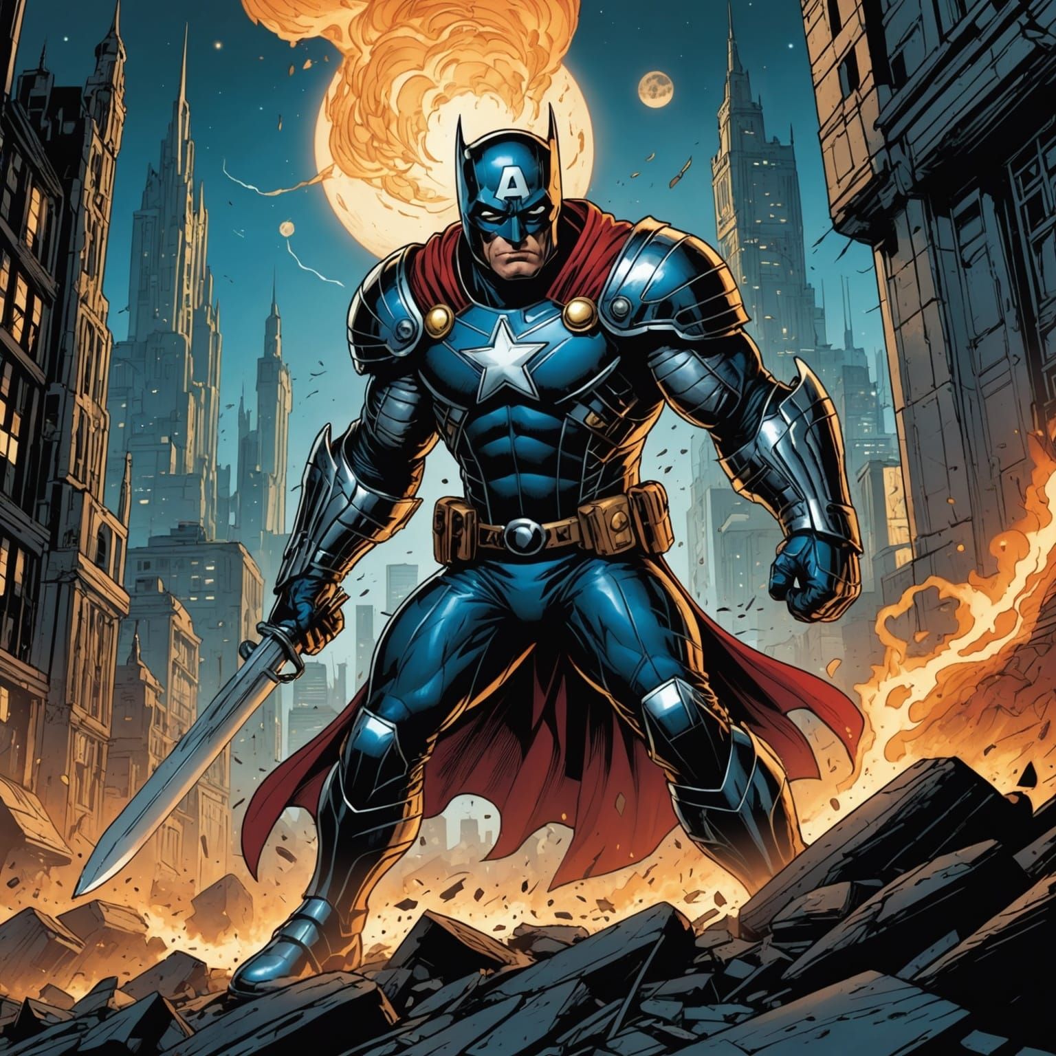 Comic Book Art Inspired by Mark Brooks and Dan Mumford
