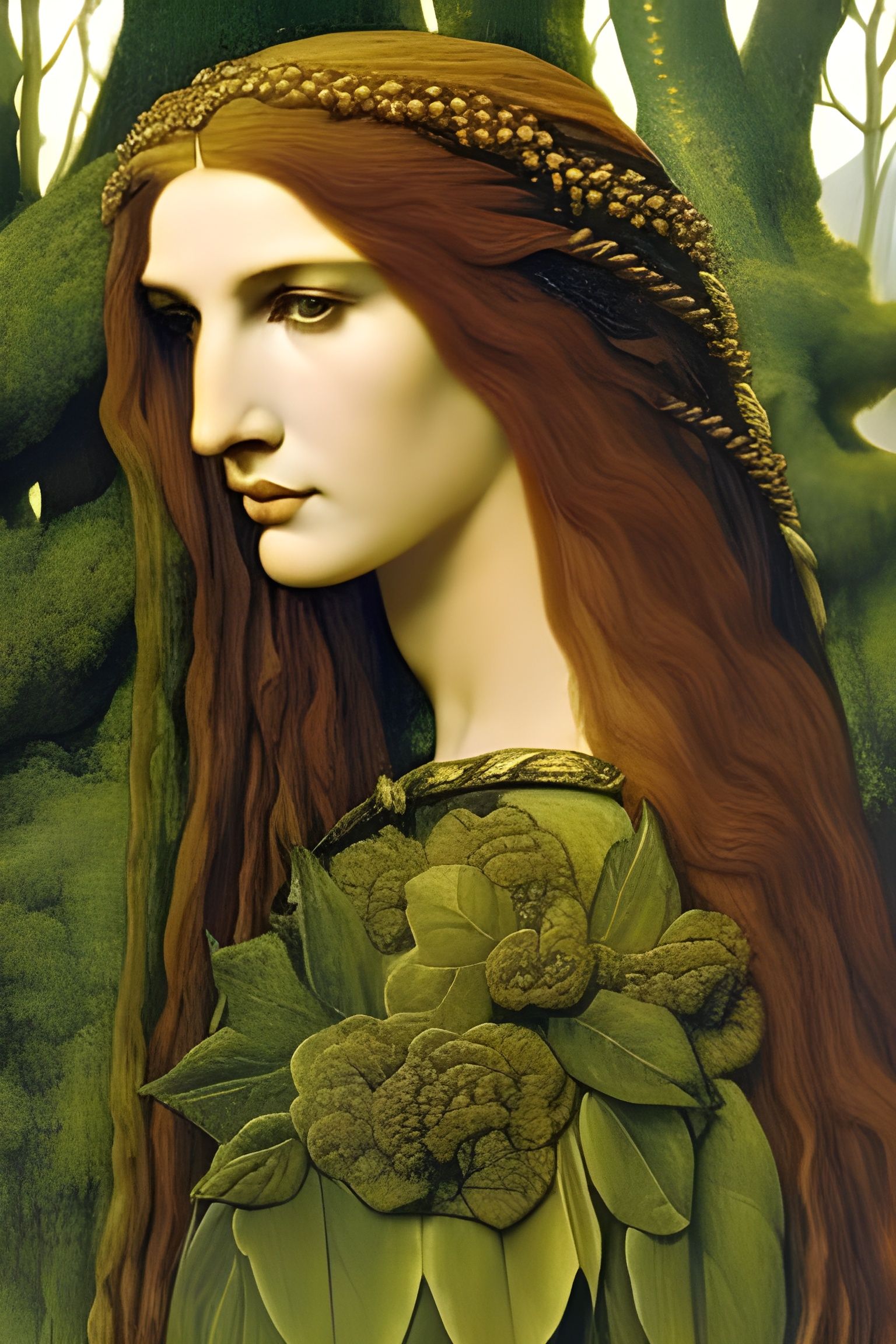 Tree goddess portrait