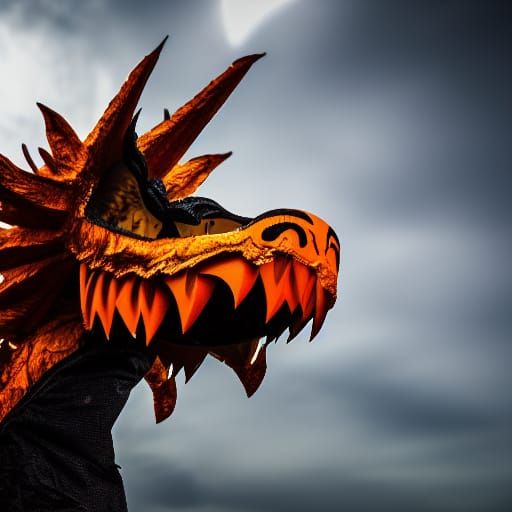 Halloween Dragon in Sharp Focus
