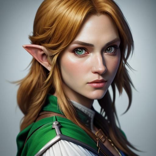 Legend of Zelda Inspired Portrait, Professional Studio Quali...
