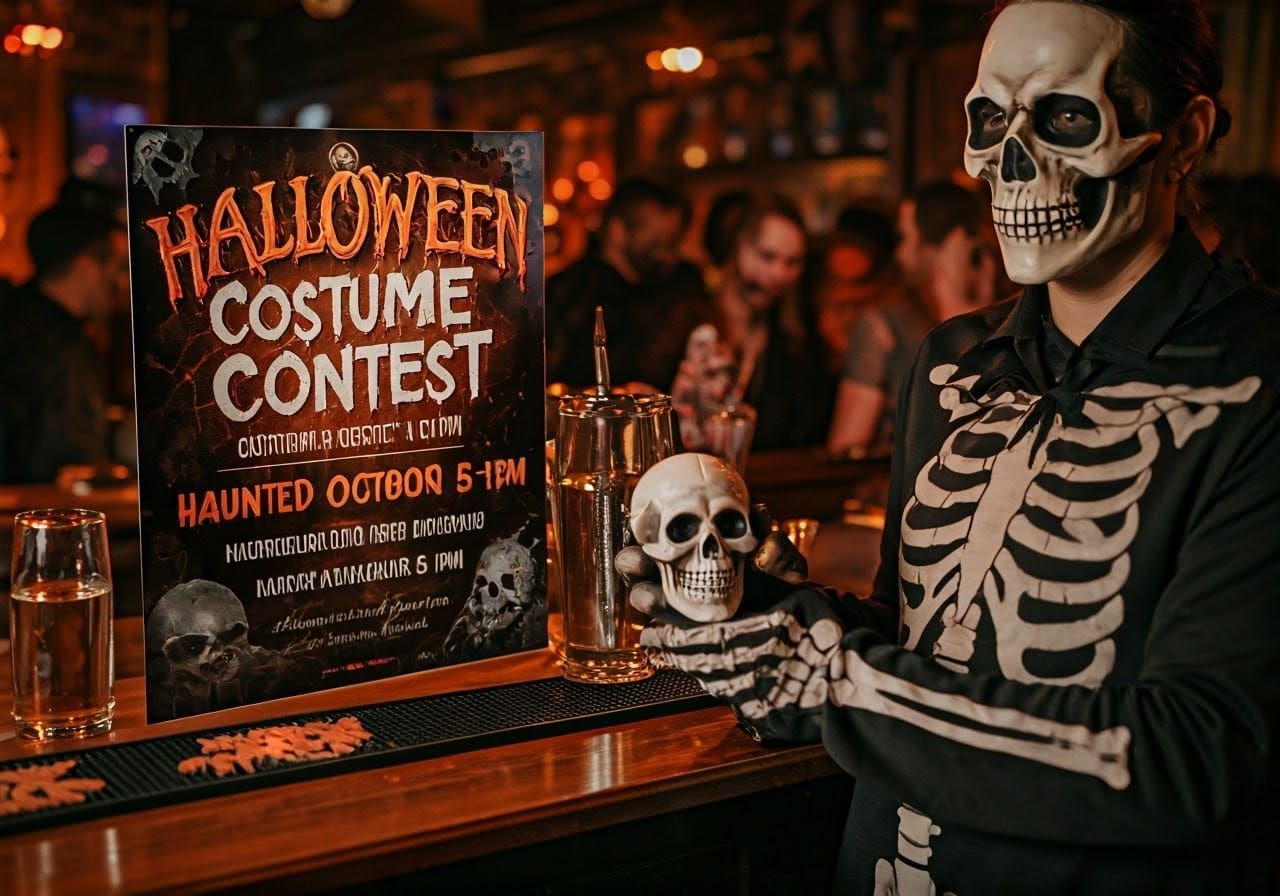 Halloween Costume Party at Local Dive Bar