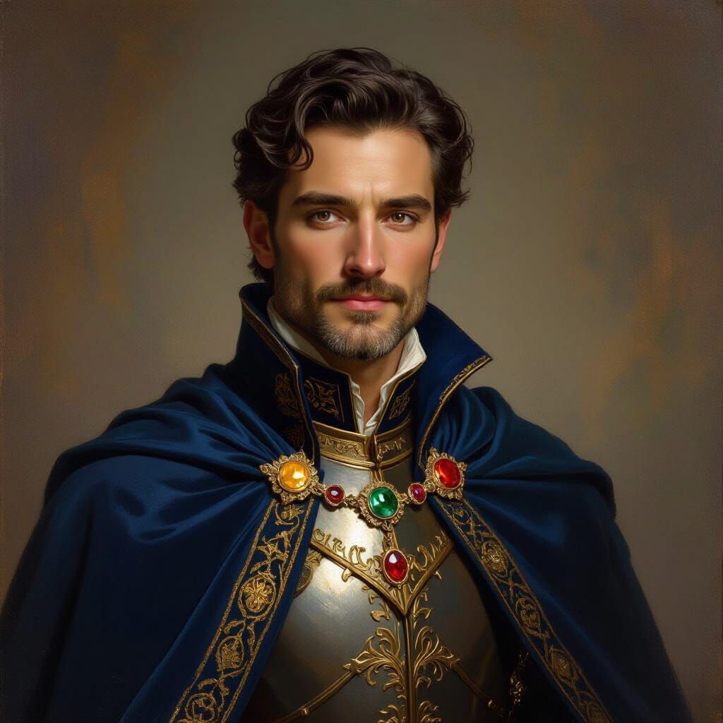 Regal Prince Elion Vale in Oil Painting Style