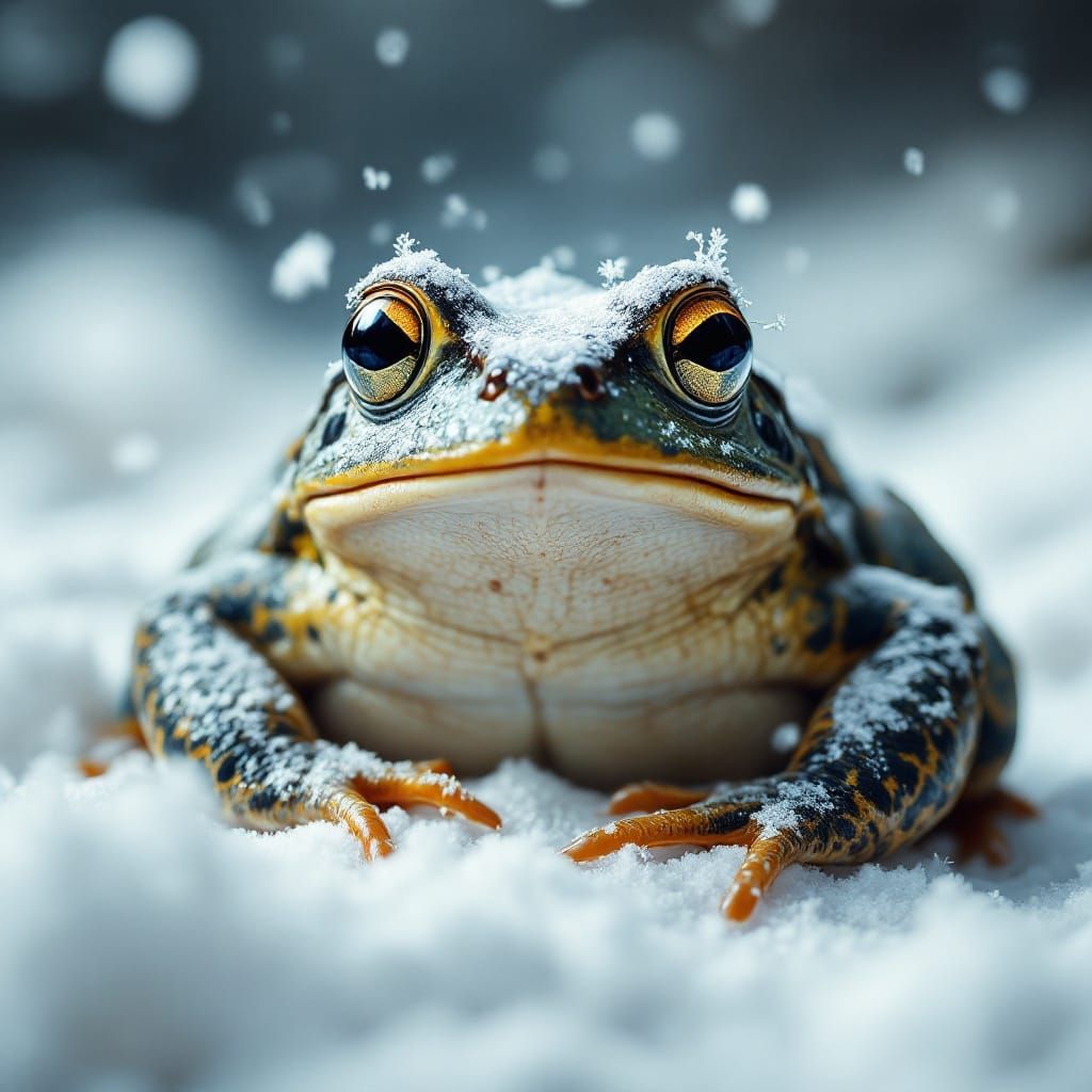 Toad in Winter Wonderland